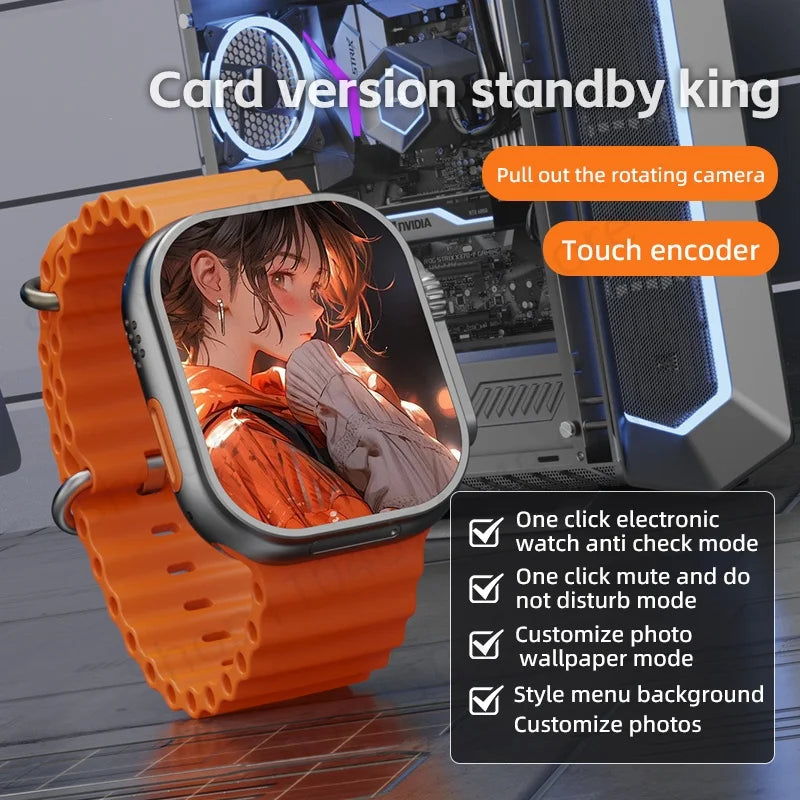 S10 Ultra CD12 Smartwatch Android 10.0 5G LTE Full Netcom Sim Card Rotary Camera GPS WIFI Touch encoder 4G Smart Watch Men Women Oasis Select
