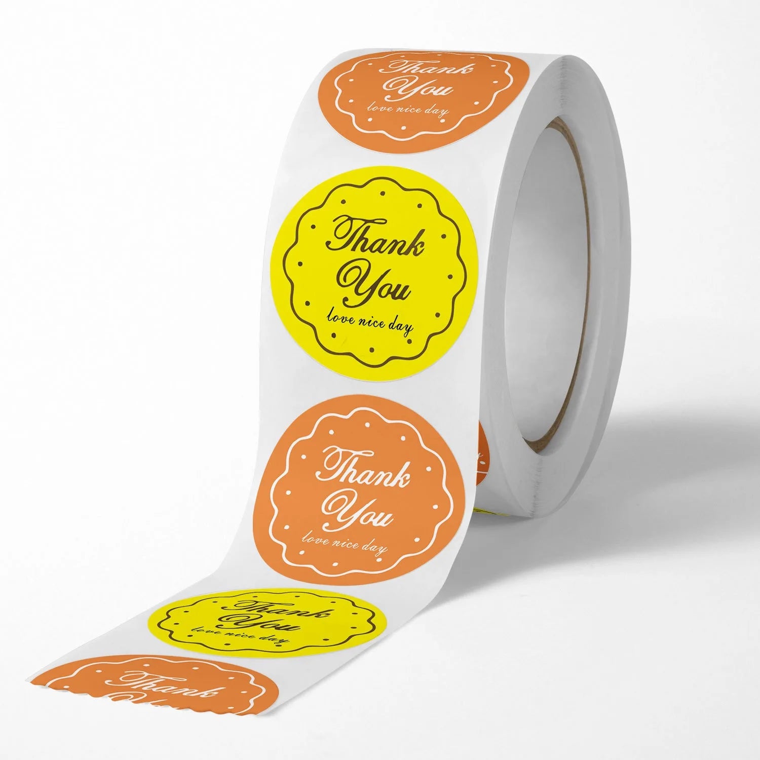500pcs/roll label stickers, thank you floral stickers, gift decoration seal stickers labels decoration Oasis Select