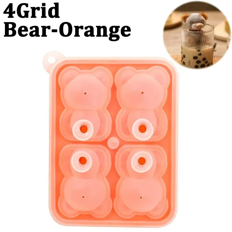 Bear Ice Cube Mold – Food-Grade Silicone Ice Tray