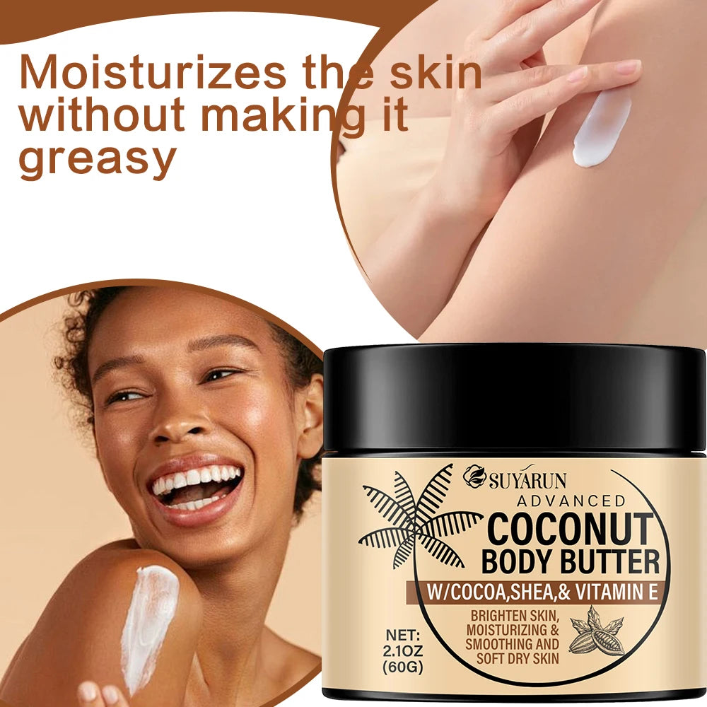 SUYARUN Coconut Oil Moisturizing Cream | 24Hr Skin Hydration Face Moisturizing Cream Oasis Select