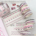 2/3Pcs INS Style Decorative Tape Set Wing Bow Grid Pattern Cute Adhesive Tapes for DIY Scrapbooking Journaling Craft Projects Oasis Select J