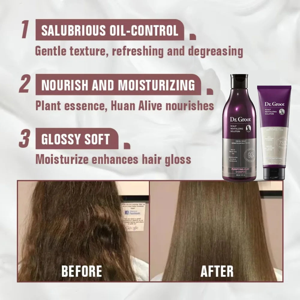 Dr.Groot Shampoo Conditioner Set Hair Loss Treatments Nourish Smoothing Thickening Scalp Hair Care Products Oasis Select
