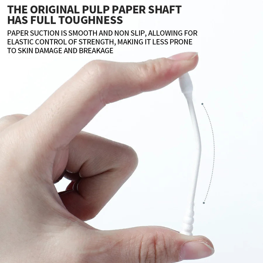 200-Pack Double-Ended Cotton Swabs – Makeup & Personal Care Cotton Swabs Oasis Select