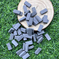 Mini Red Brick 100/200pcs -DIY Miniature Brick Building Realistic Fake Bricks, for Fairy Garden Construction,Party Decorations Oasis Select 100PCS 1-16 No holes
