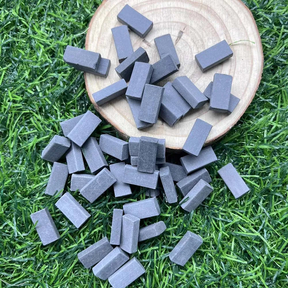 Mini Red Brick 100/200pcs -DIY Miniature Brick Building Realistic Fake Bricks, for Fairy Garden Construction,Party Decorations Oasis Select 100PCS 1-16 No holes