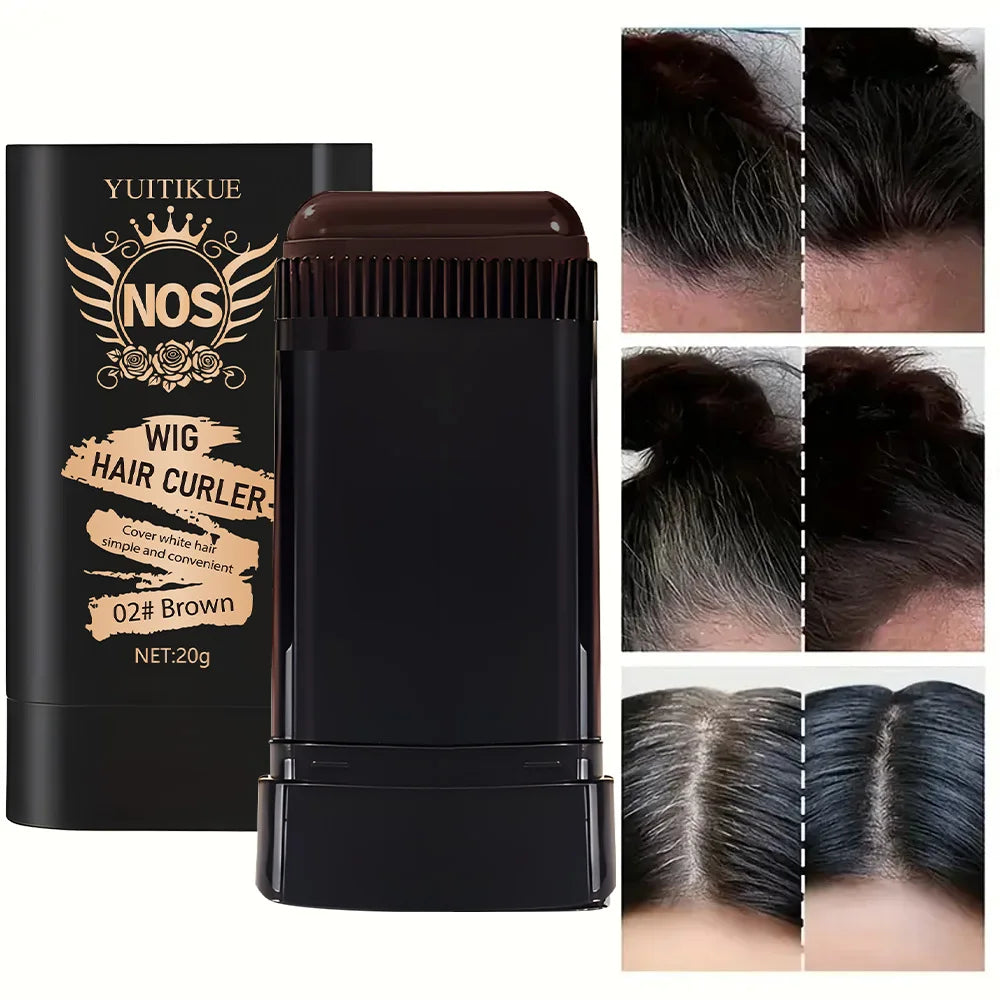 Brown Hair Dye Comb – Instant Gray Coverage Touch-Up Stick
