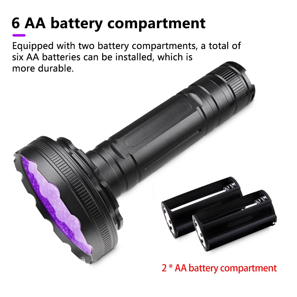 Black Light Flashlight 395nm Ultraviolet Light Torch UV Flashlight UV Light Detector for Pet Urine Stains Scorpion Money Ore Oasis Select