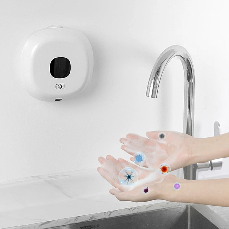 New Soap Dispenser Wall Mounted Touchless Foam Soap Dispenser Automatic Induction Hand Sanitizer Machine For Hotel Household Oasis Select