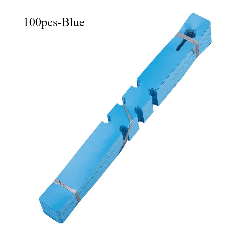Waterproof plant tag Plastic plant Hanging tag Gardening plant tag tool plant labels garden sign planters for outdoor plants Oasis Select 100pcs-Blue