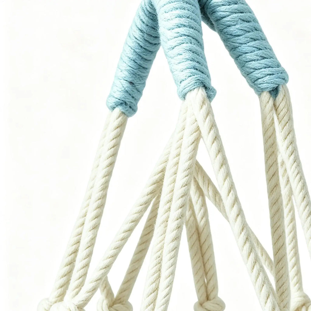 Handwoven Water Bottle Carrier Bag – Foldable Mesh Cup Holder