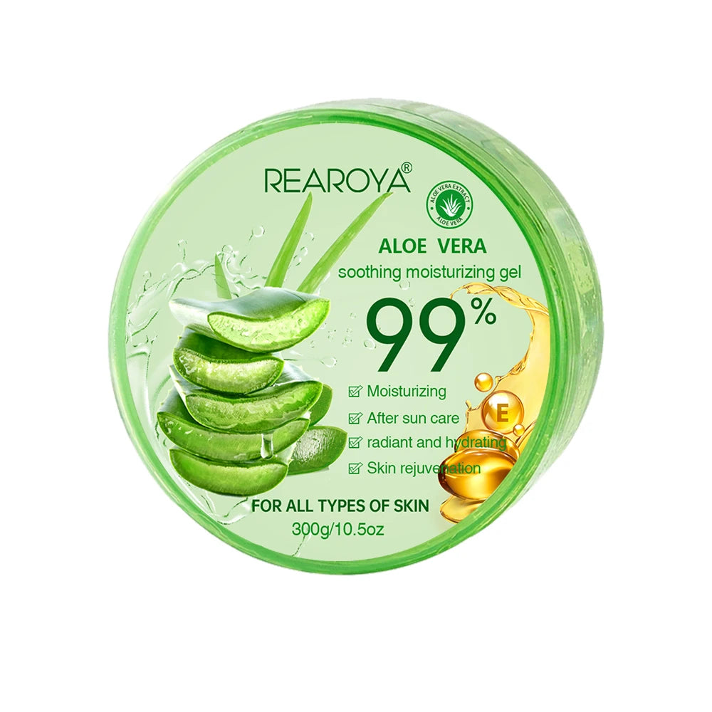 REAROYA Aloe Vera Gel Cream – Moisturizer, Acne & Sun Repair Aloe Vera Gel Cream Oasis Select 300g