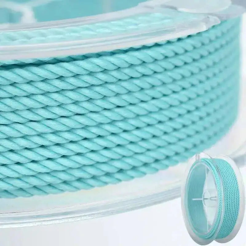 45m Silk Thread Milan Braided Cord DIY Jewelry Accessories Making
