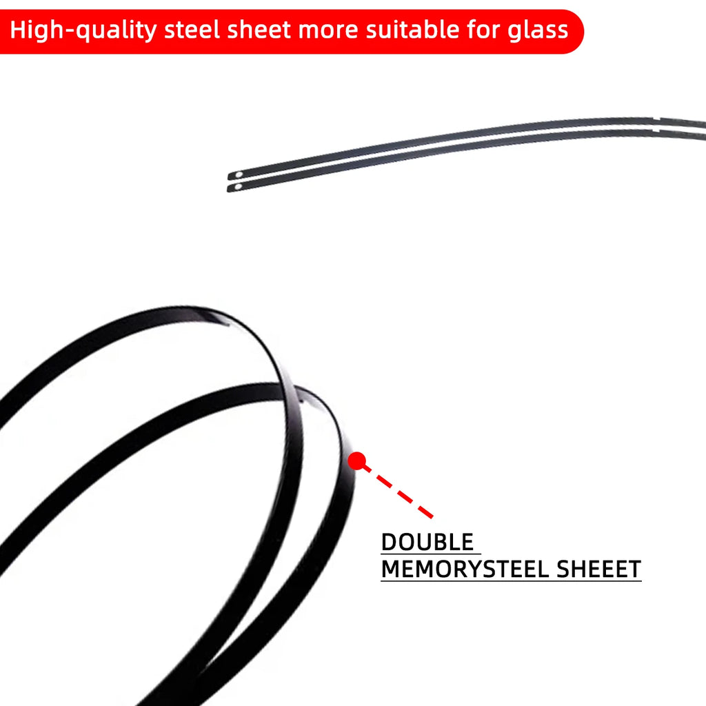 1PC Car Windshield Wiper Blades Hook Universal Soft Rubber Frameless Bracketless Car Wipers 14" 16" 18" 19" 20" 21" 22" 24" 26" Oasis Select