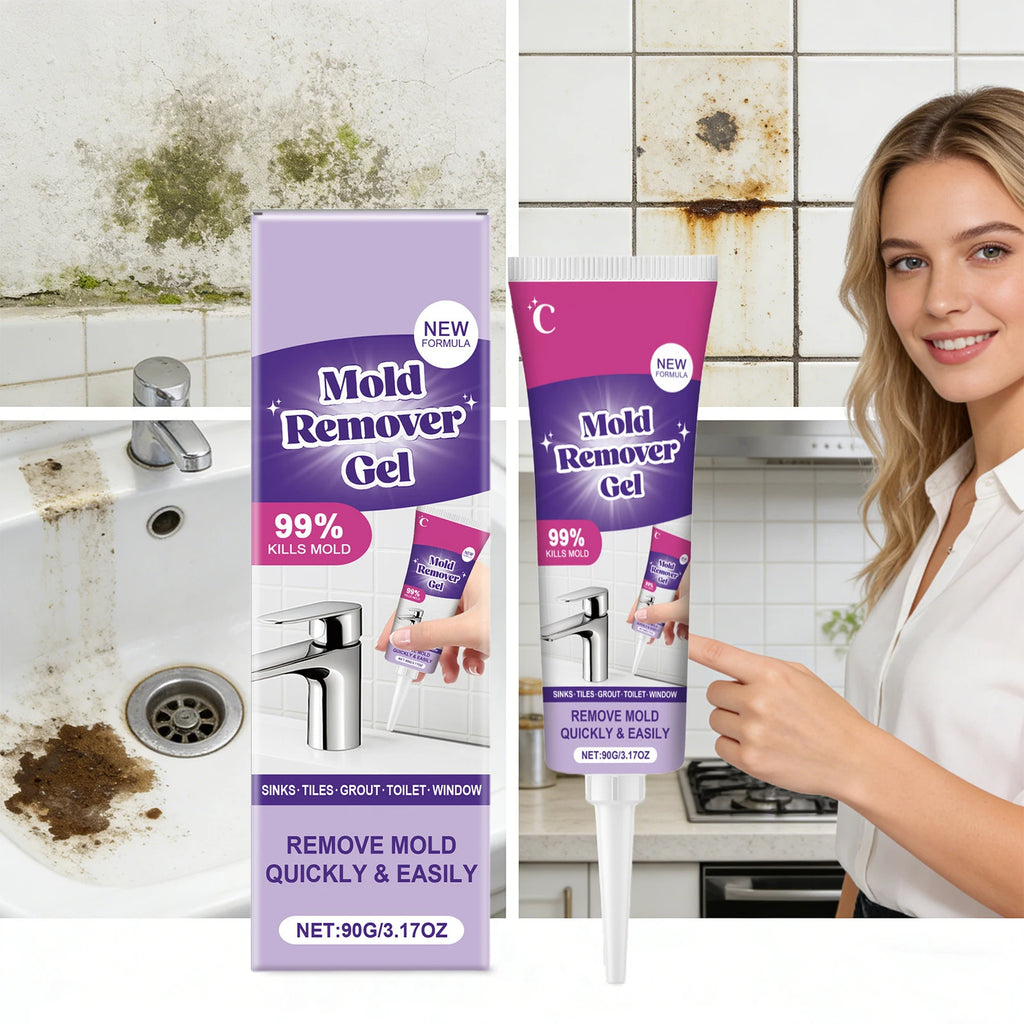 Household Mold Remover Gel Multi-purpose Removes Mildew & Stubborn Stains Eliminates Damp Odor Gel for Washing Machine Toilet Oasis Select