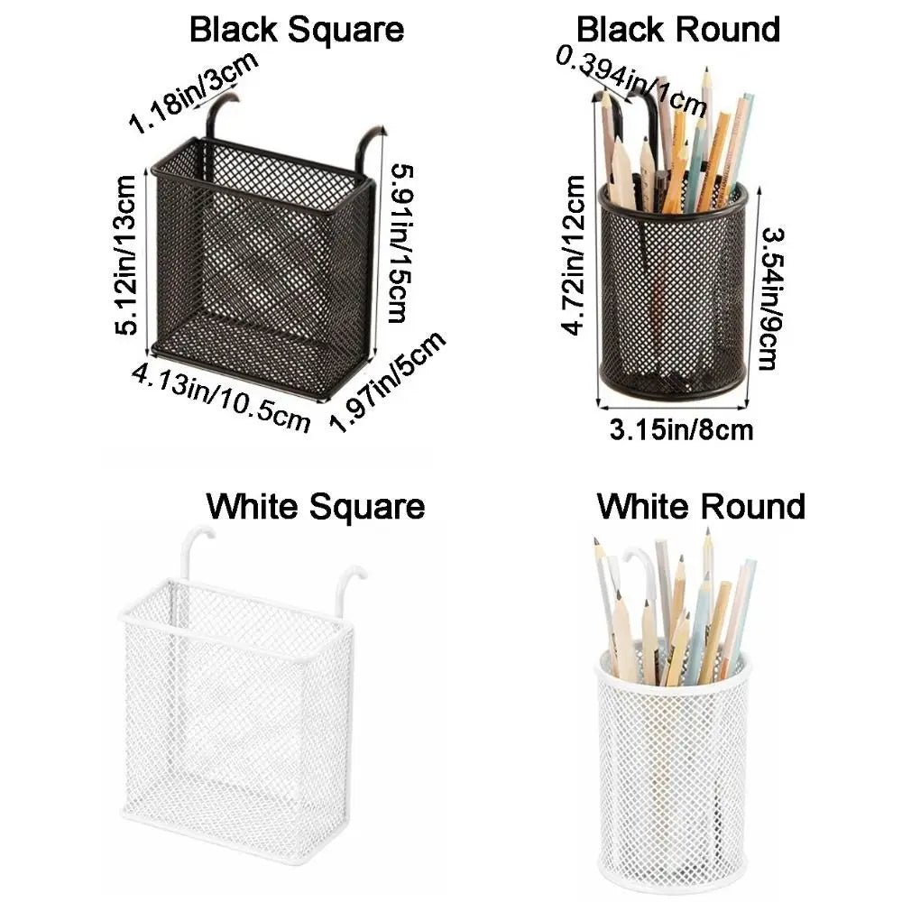 Wall Mounted Iron Hanging Basket – Space-Saving Shelf Organizer