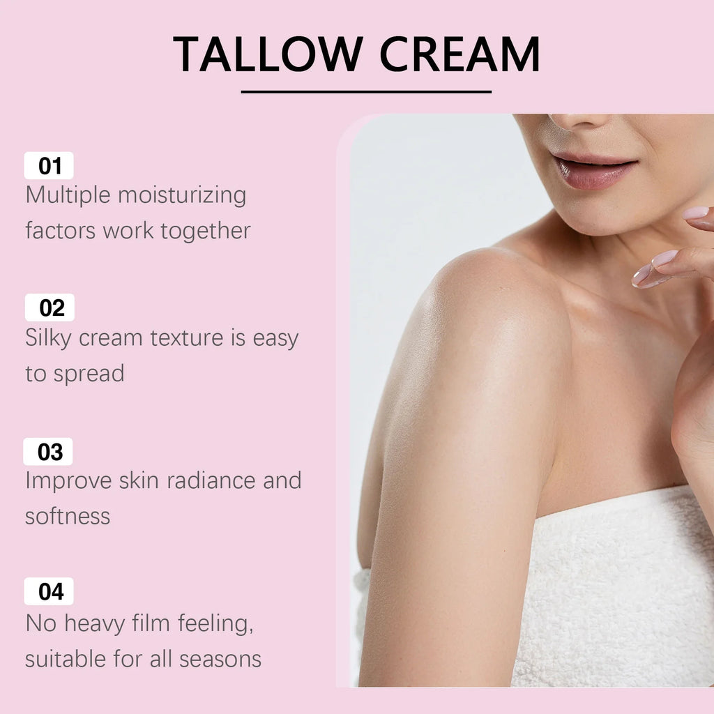 Rose Cow Fat Moisturizing Cream provides gentle care and hydration for soft, dry, and dull skin, nourishing the body with milk Oasis Select