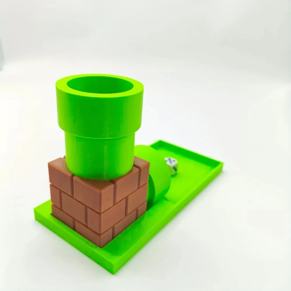 3D Printed Dice Rolling Tower Practical Table Game Prop Decorative Dice Holder for Board Party Drinking Games No Dice Included Oasis Select