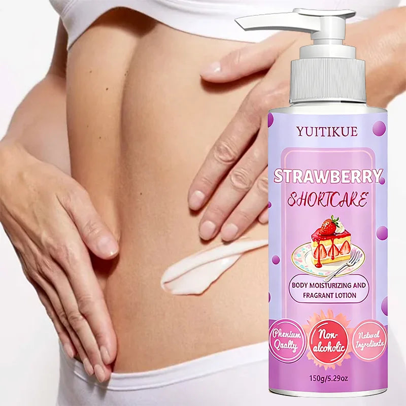 YUITIKUE Strawberry Shortcake Body Lotion – Hydrating & Moisturizing