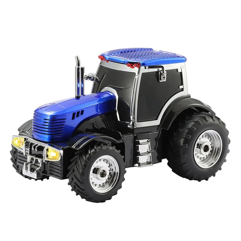 WISH WS-560 Tractor Wireless Bluetooth Speaker -LED Light Support TF Card FM Radio Stereo Music Player Bluetooth Speaker Oasis Select Blue