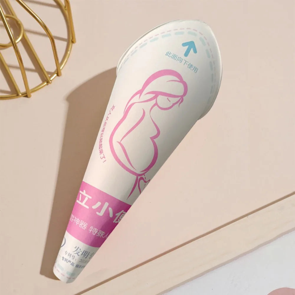 12/20pcs Emergency Disposable Female Urination Device Leak-Proof Foldable Portable Pee Paper Cup Stand Up Women Urinal Funnel Oasis Select