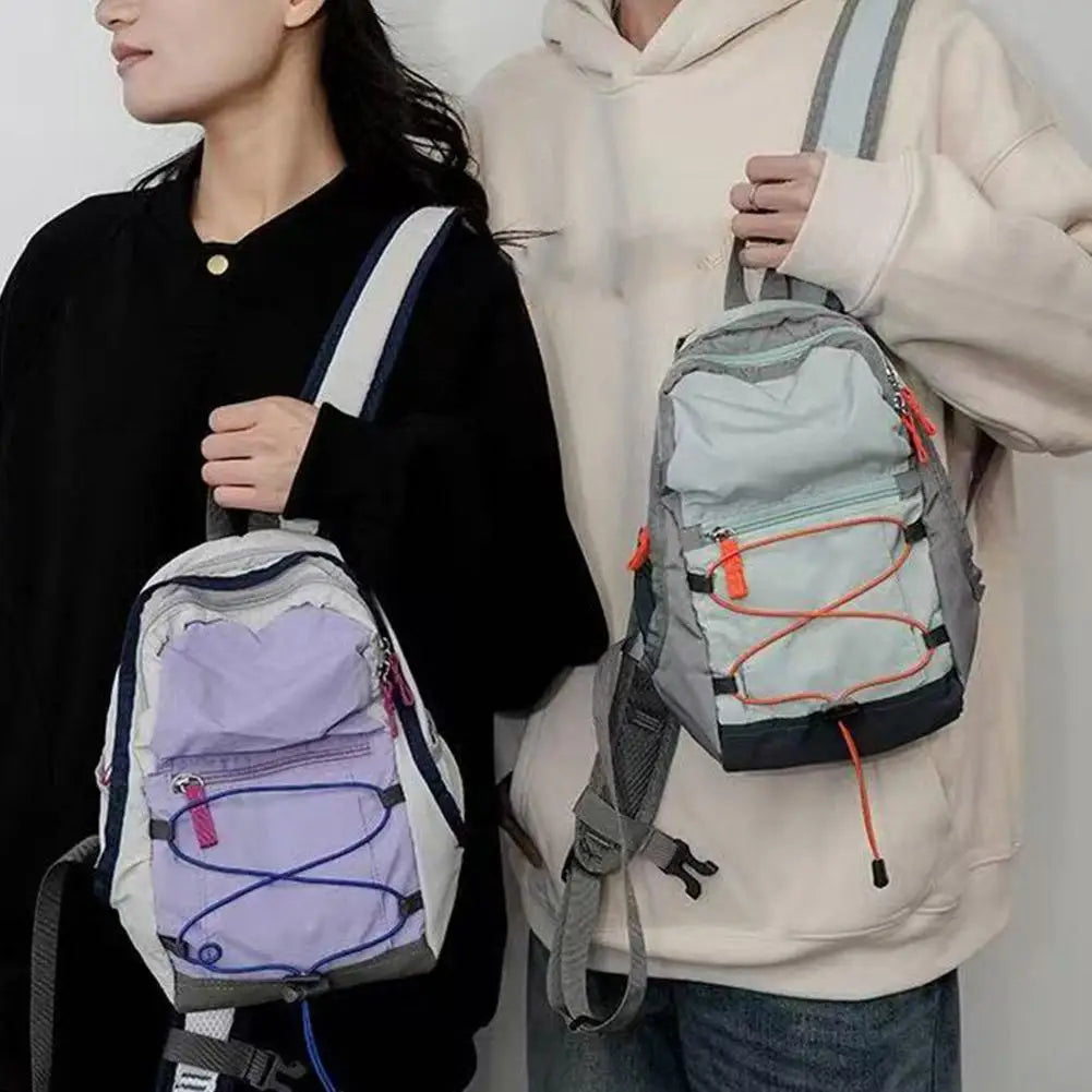 Lightweight Nylon Drawstring Backpack – School, Travel & Outdoor