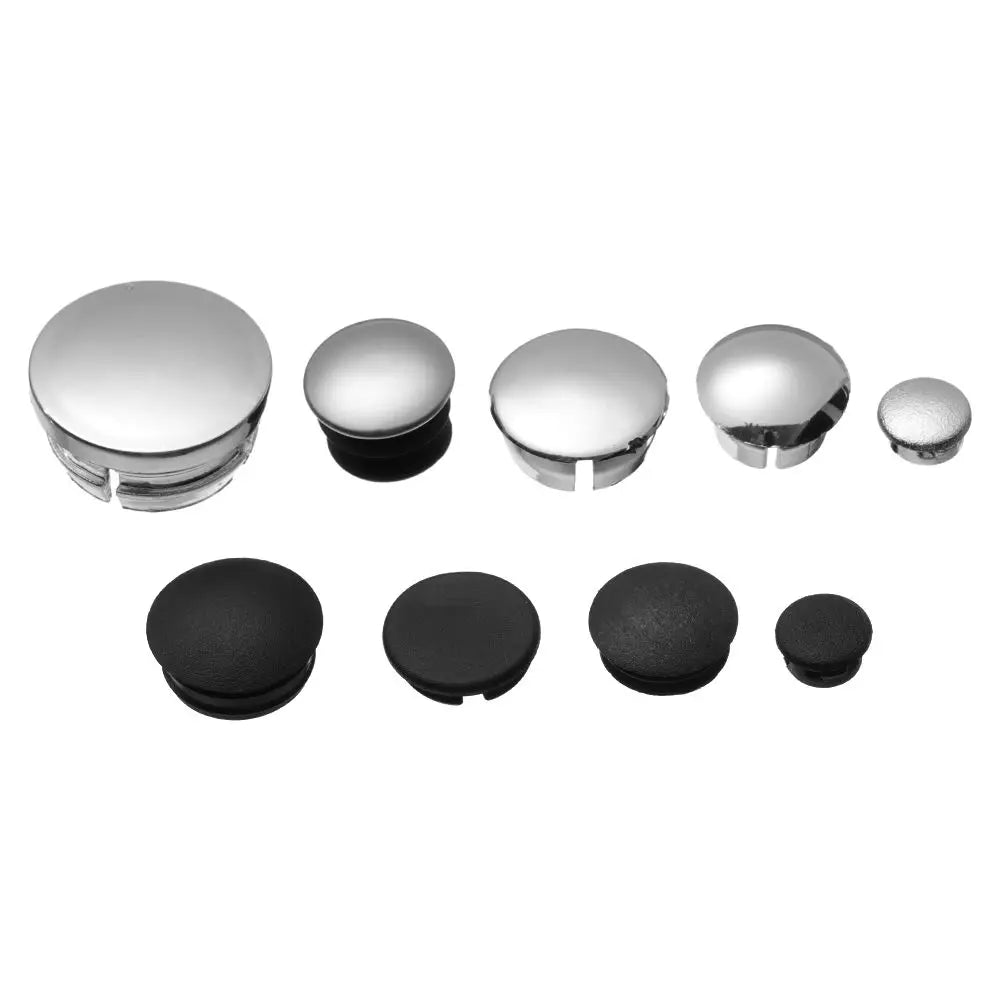 10Pcs Stainless Steel Round Pipe Tube End Cap Furniture Leg Plug Blanking End Cap Bung For Home Daily Tool Furniture Accessories Oasis Select