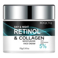 Retinol Cream & Hyaluronic Acid Serum Set – Day & Night Care Facial Skincare Set Oasis Select 70g