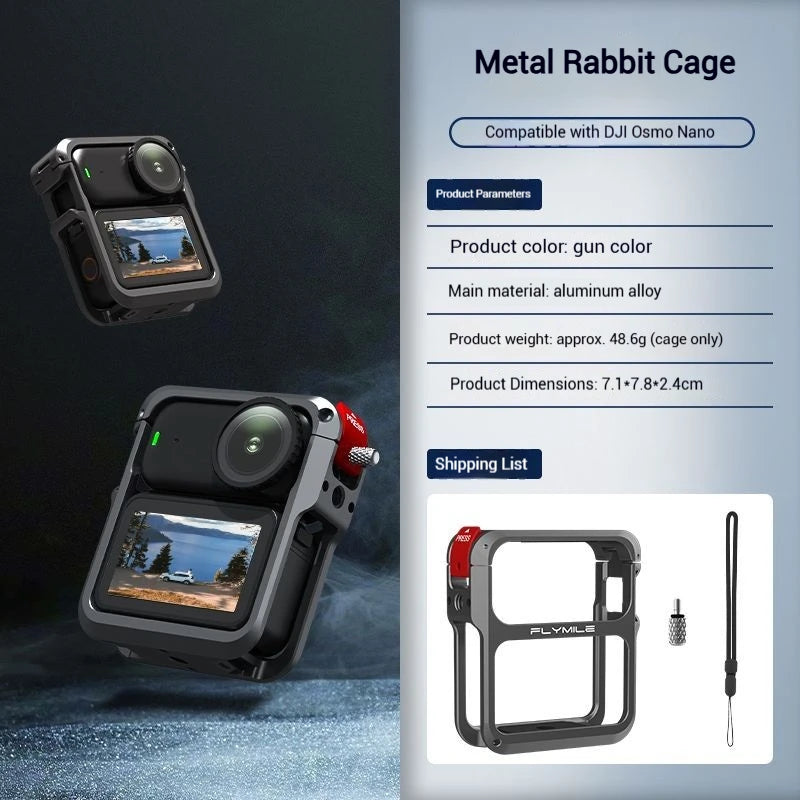 DJI Osmo Nano Metal Cage Kit – Selfie Stick & Adapter | Flymile