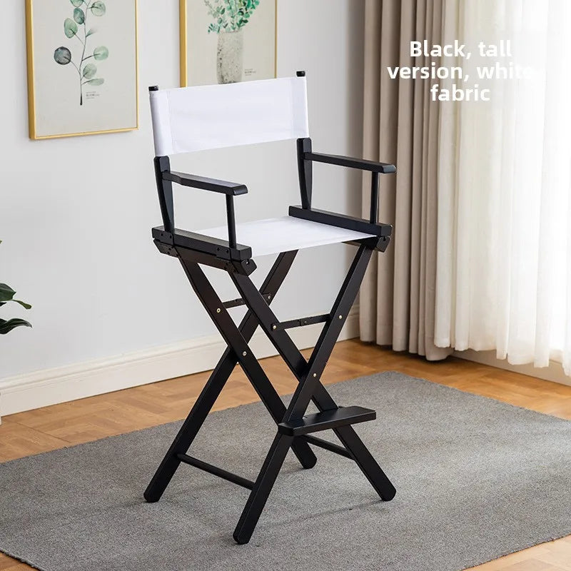 Beech Director Chair Portable Solid Wood Folding Outdoor Leisure