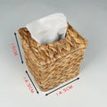 Straw Woven Tissue Box Cover Natural Household Tissue Box Decorative Environmental Protection Dryer Sheets Holder Oasis Select 14.5-14.5-15cm