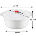 Microwave Oven Special Box Household Plastic Heating Fresh Keepeing Box with Lid Steamed Bun Instant Noodles Kitchen Bowl Oasis Select L