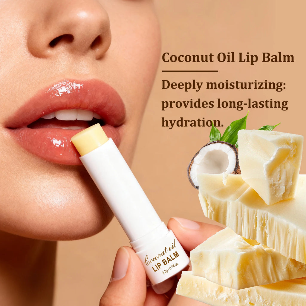 YURHERSU Coconut Oil Lip Balm – Natural Hydration & Moisture Lip Balm Oasis Select