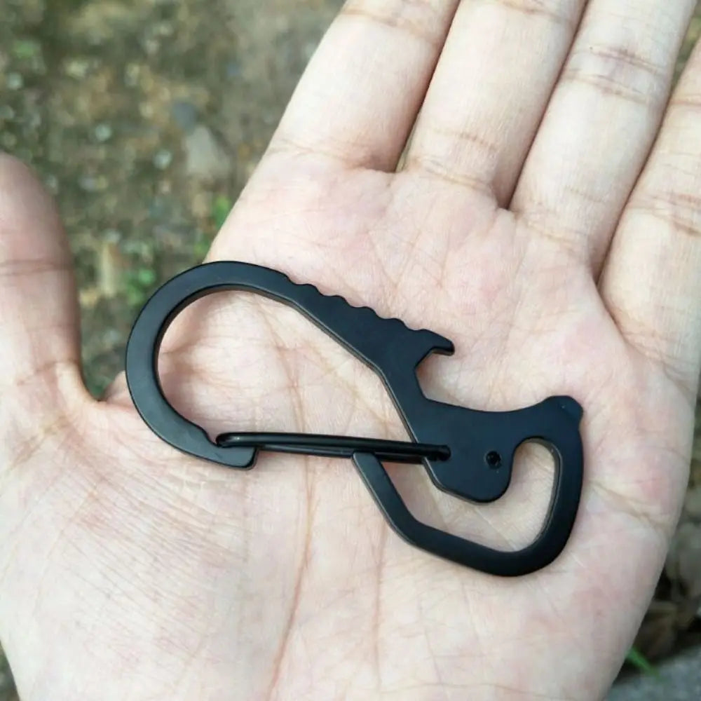 Bottle Opener Multifunctional Carabiner Multifunctional Hex Driver Outdoor Keychain Keychain Ring Stainless Steel Oasis Select