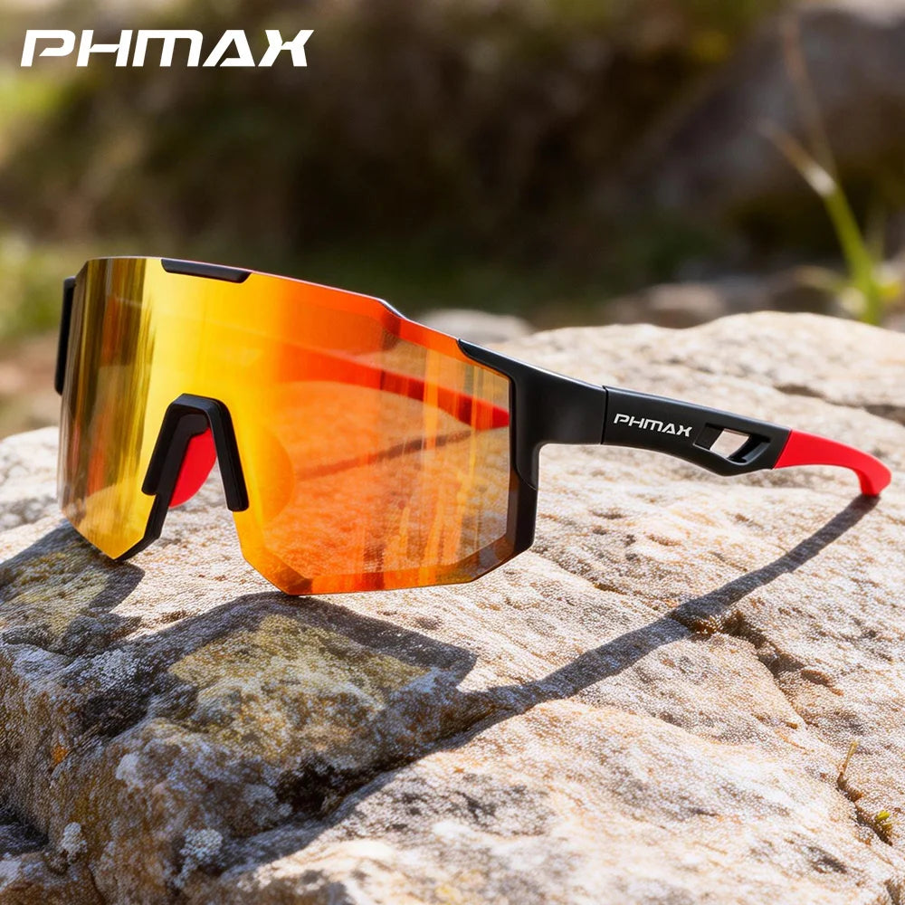 PHMAX Polarized Cycling Glasses Ultralight MTB Road Bike Glasses Sun Protection Men Polarized Bicycle Sunglasses Goggles Oasis Select