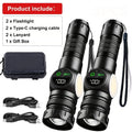 Mikenoon Rechargeable LED Tactical Flashlight | COB & Zoom