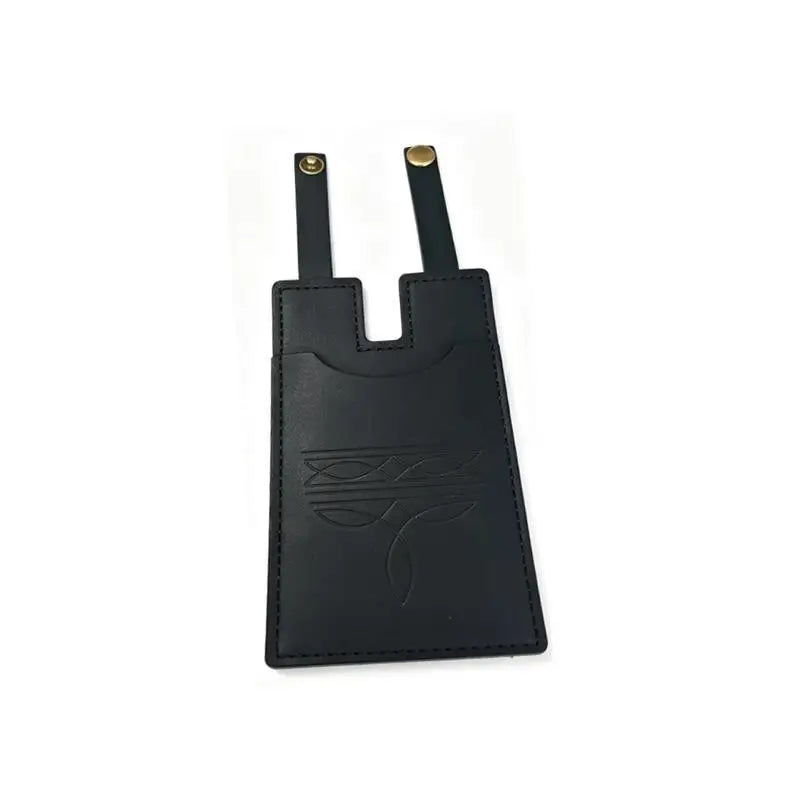 PU Leather Luggage Tags Embossed Design Sturdy Snap Closure Perfect For Travel Suitcase ID Holder Multiple Color Options Oasis Select F