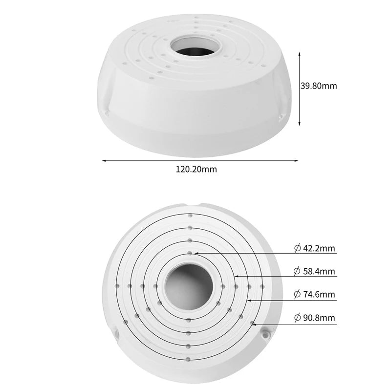 CCTV Camera Junction Box Cable Deep Base For Dome/IP Camera Waterproof Mount Bracket Hidden Wire Camera Stand Oasis Select White