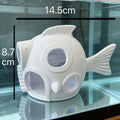 Fish-Shaped Houses Aquarium Hideout Multi-Hole Caves for Fish & Shrimp Non-Toxic Safe Tanks Ornaments Decor Aquarium Accessories Oasis Select Fish house 1pc