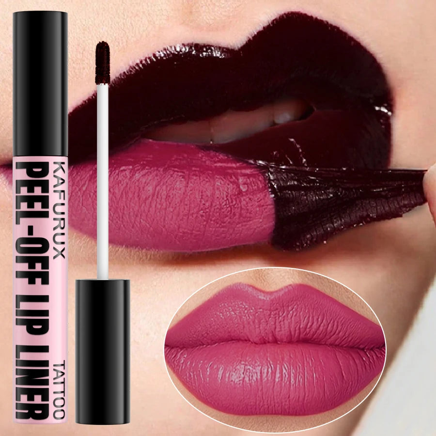 KAFURUX Peel-Off Lip Stain – 7 Colors, Waterproof & Long-Lasting