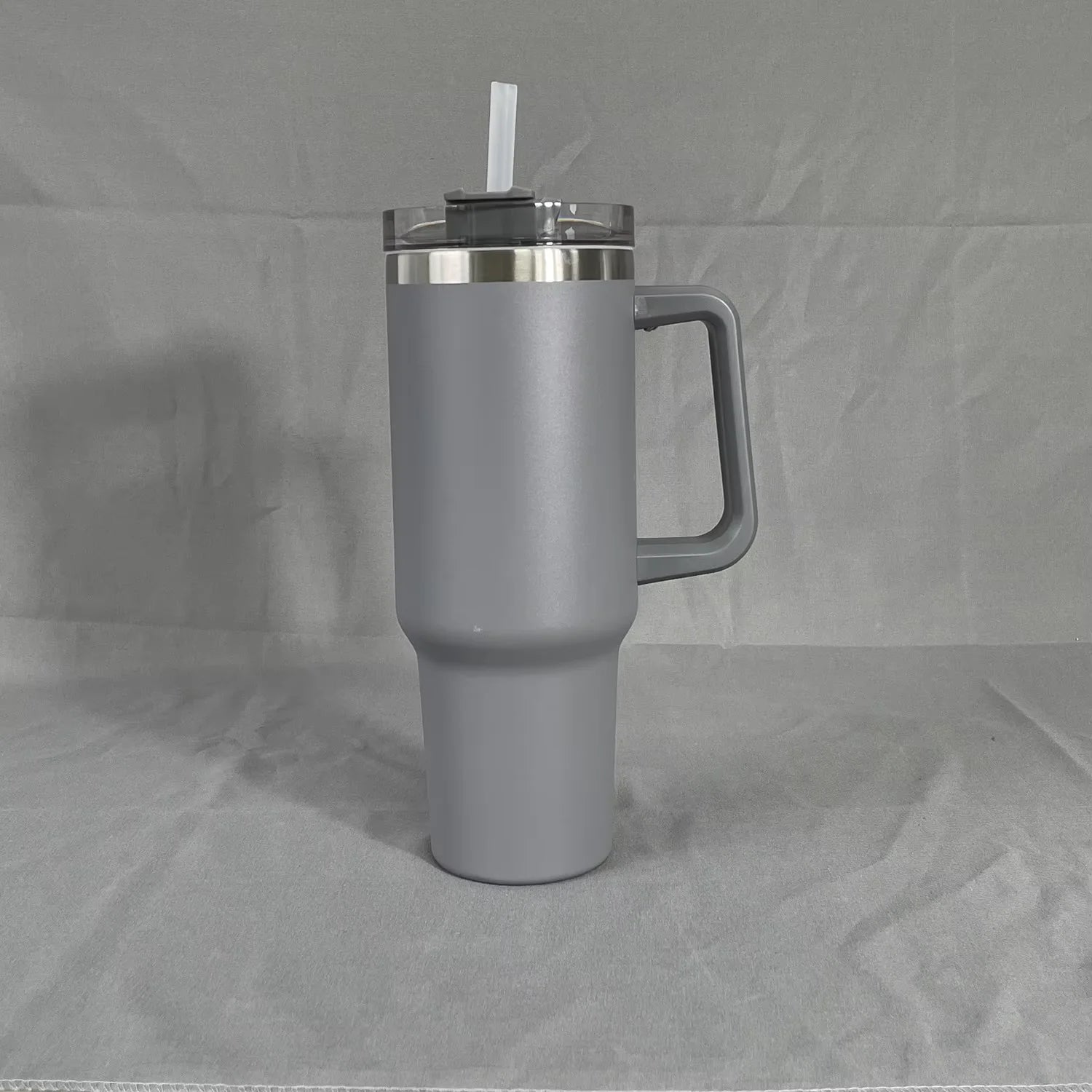 40oz Tumbler Vacuum Insulated Thermos Custom Travel Cup Stainless Steel Water Bottle Coffee Mugs With Handle Outdoor Drinkware Oasis Select grey 1-1.5L