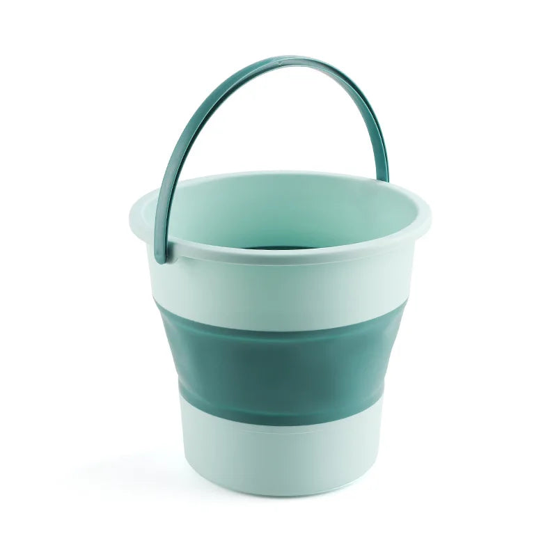Folding bucket Portable station wagon Car fishing bucket Household large-capacity bathing foot bucket Thickened plastic Oasis Select