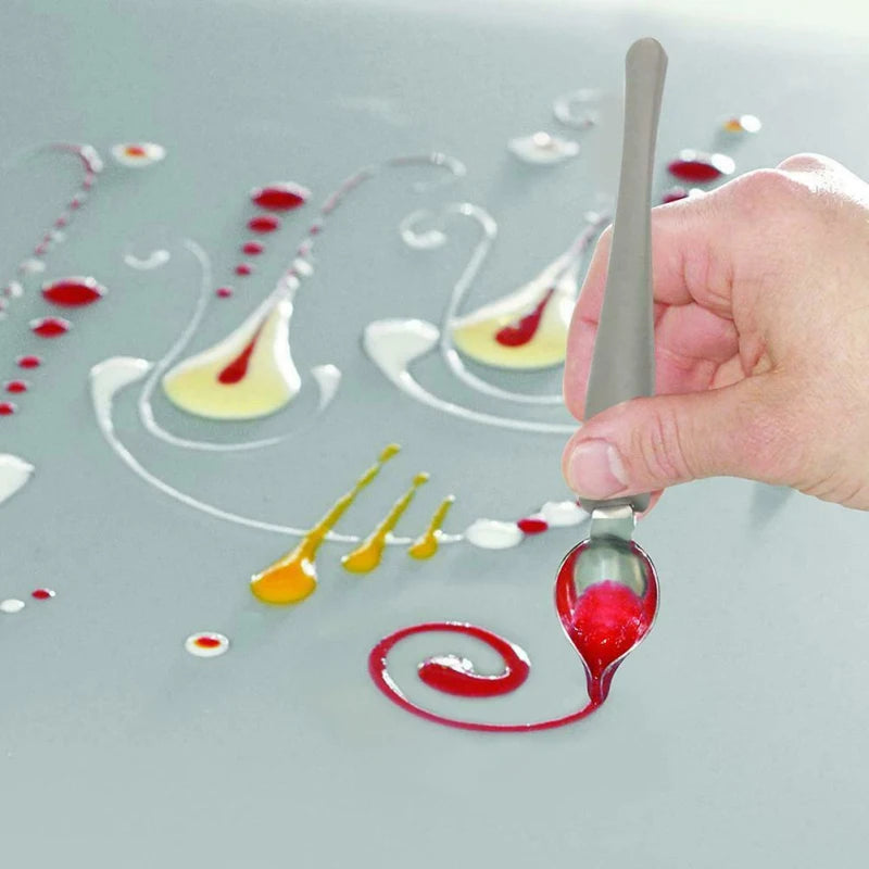 2-Piece Culinary Drawing Spoons – Sauce Painting & Cake Deco Sauce Painting Spoons Oasis Select