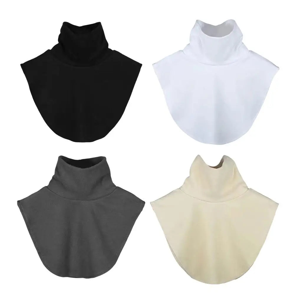 Soft Elastic Modal Detachable Collar Square False Collars Solid Color Turtleneck High Inner Neck Cover For Women Scarf Oasis Select