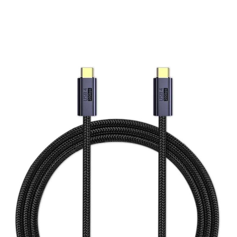 1m 2m USB C Type C 20Gbps Data Cable USB4 Thunderbolt 3 Cable PD 100W 5A Fast Charging Cable USB C 8K@60Hz Cable For Macbook Pro Oasis Select