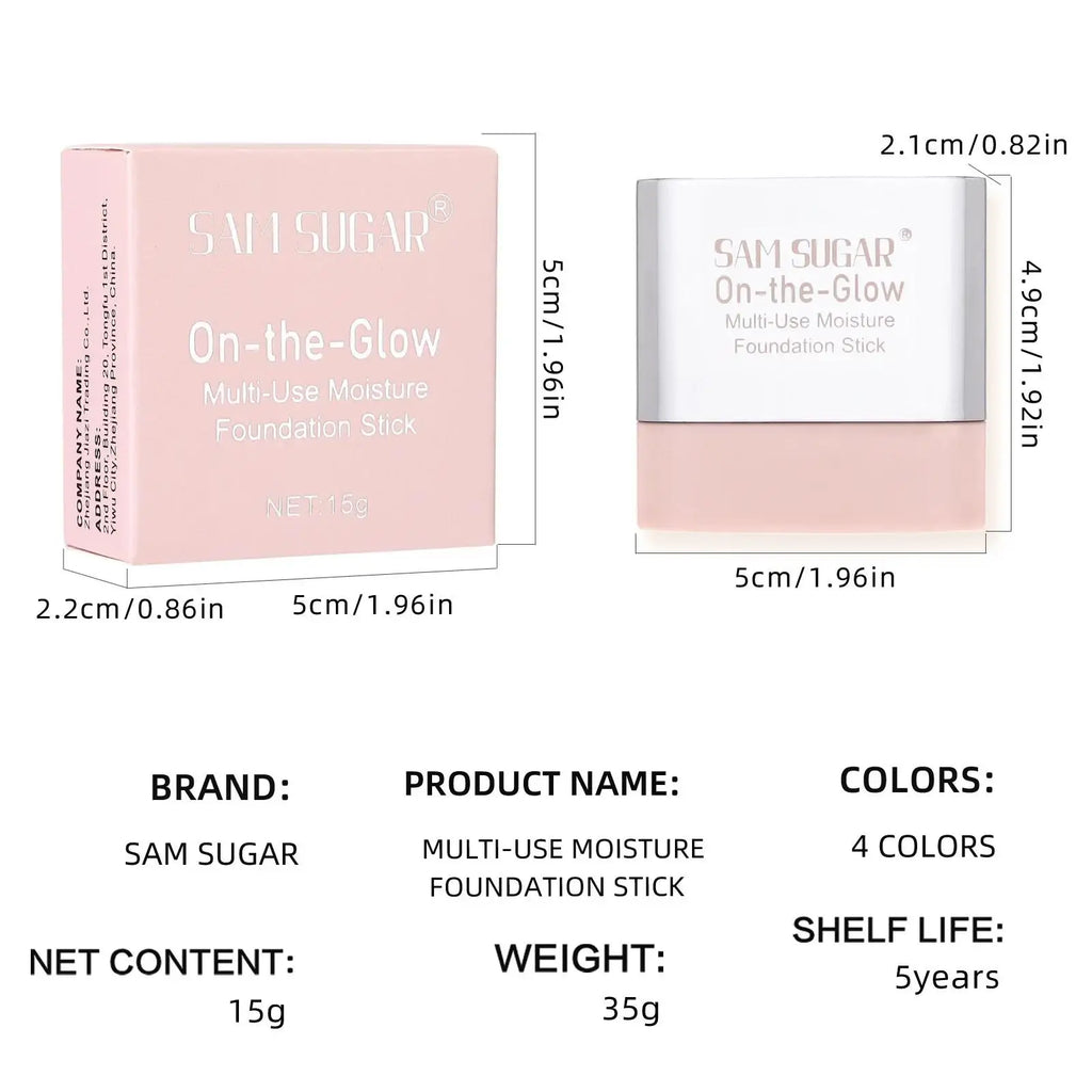 SAM SUGAR Foundation Stick – Waterproof, Oil Control & Concealer