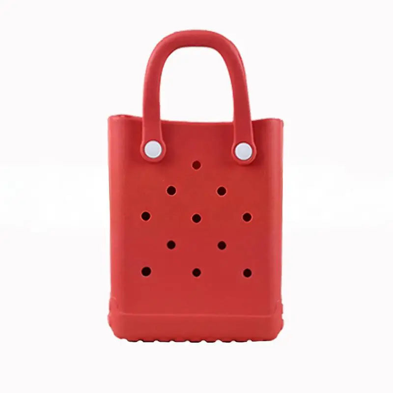Women Mini Tote Bag EVA Flexible Bag Practical for Vacation Office and Travel Shopping Oasis Select Red