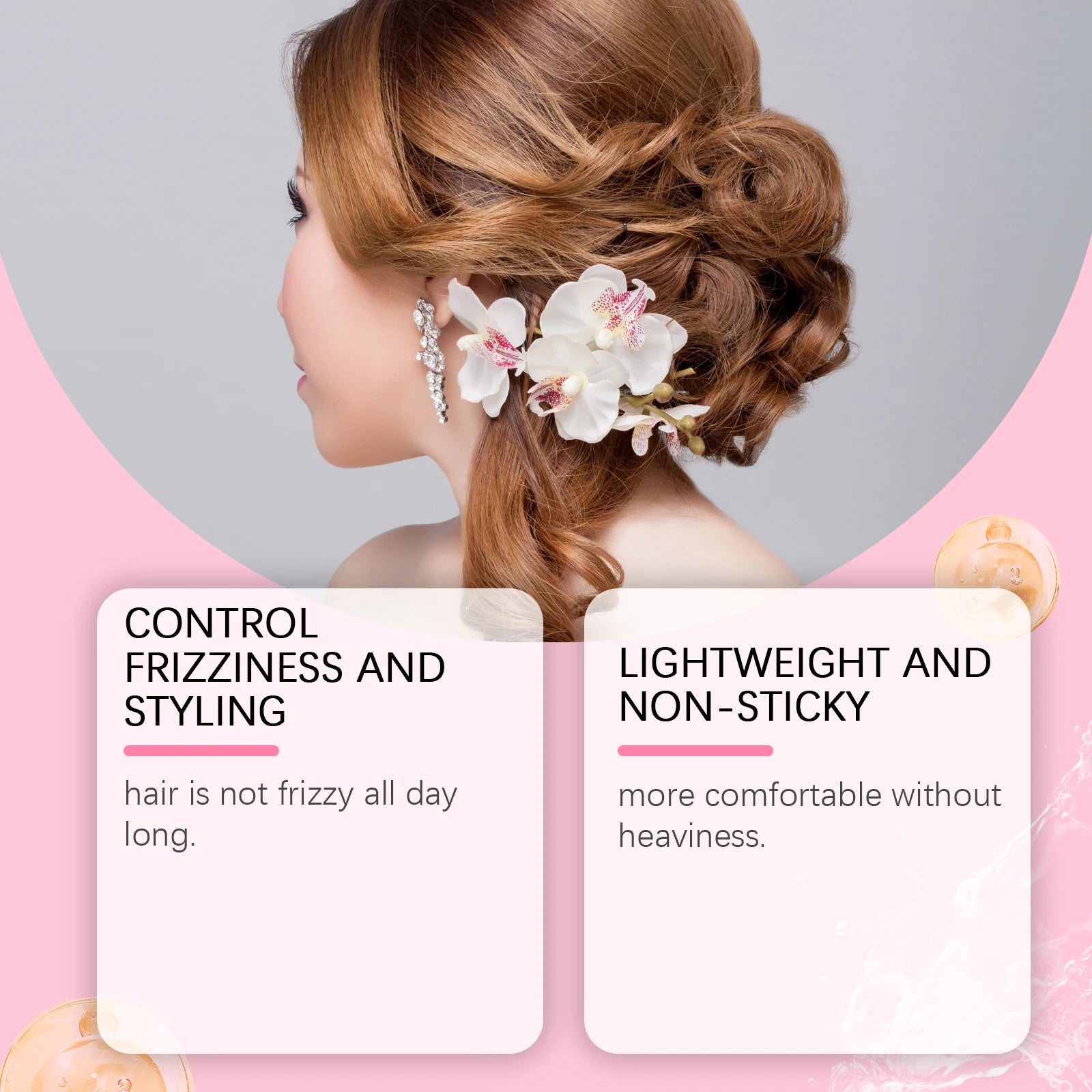Hair Styling Cream Improves Frizz Softens and Prevents Split Hair Volume Lift Styling Cream Long Lasting Control Frizz Hair Care Oasis Select
