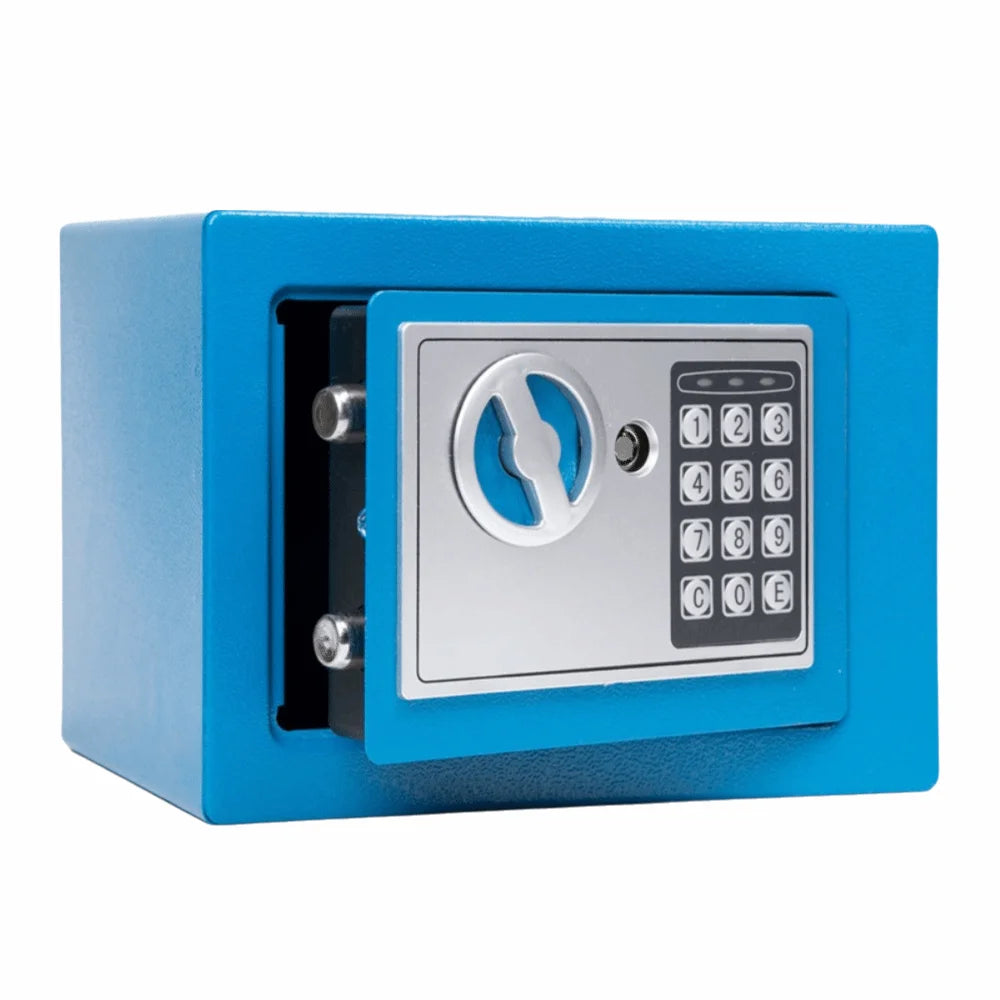 Anti-Theft Piggy Bank Password Lock Key Lock Combination Lock Security Box Battery-powered Household Electronic Money Bank Oasis Select Blue