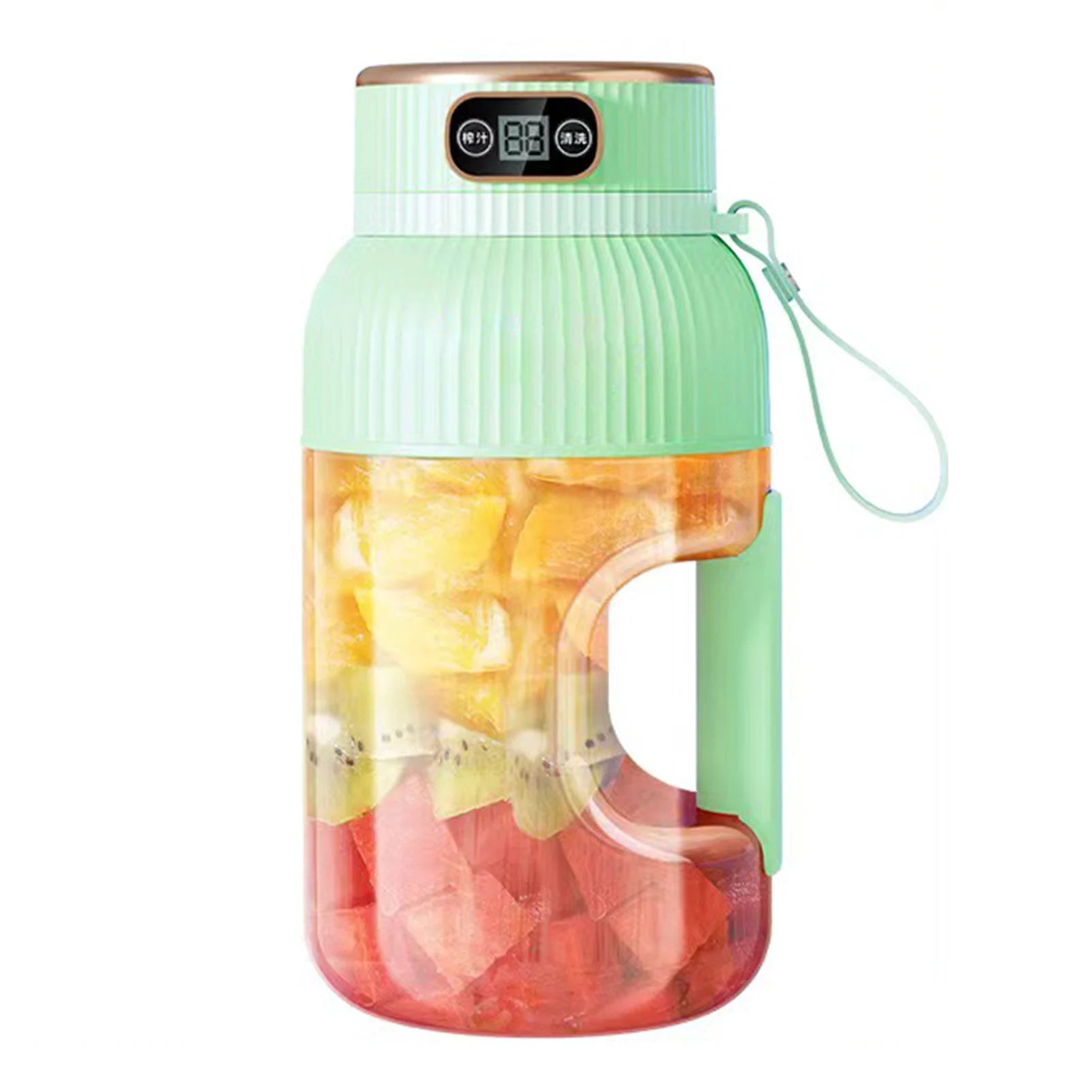 Multiyilego 1200ml Portable Electric Juicer Blender Smoothie Cup