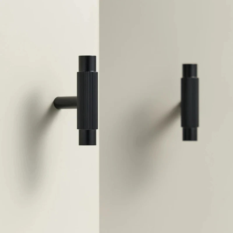 Solid Brass Linear Cabinet Handle Drawer Tbar Cabinet Door Pull White Matte Gold Bronze Available Many Size Opation Oasis Select